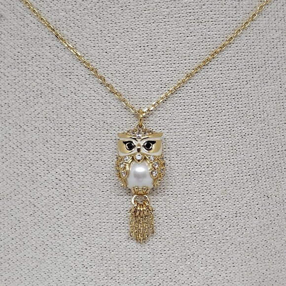 Kate Spade Winter Wonderland Hoot Owl Pedant Necklace - Picture 2 of 10